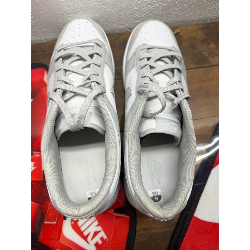 Nike Dunk Low Grey Fog White Sneakers DD1391-103 Mens 14 - Picture 6 of 9
